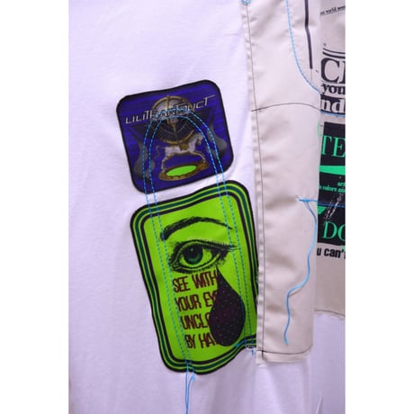 patch &silk screen T-shirt 22-06-03(D)