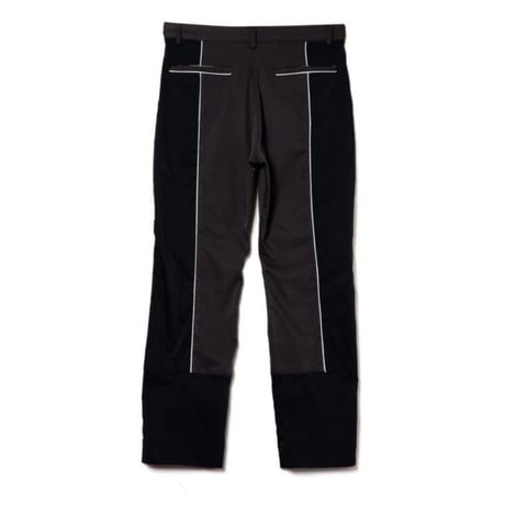 PANEL FRONT SLIT PANTS / charcoal