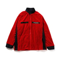 FLEECE HARRINGTON JACKET / red
