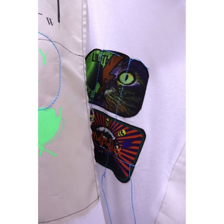 patch &silk screen T-shirt 22-06-03(D)