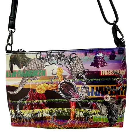 【dib】 Multi-Way Digital Collage Bag “The Back Layer”