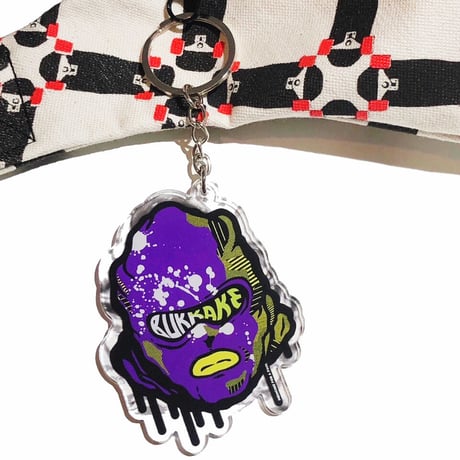 BUKKAKE Key ring / Purple