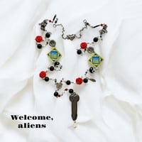 rosary Ochinpo necklace /2way (Yin Yan Rose)