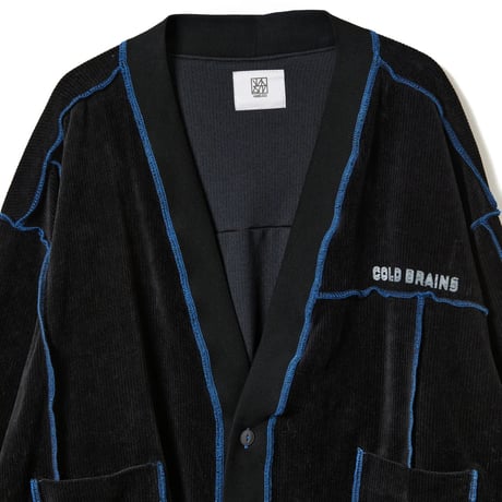 GRID SWITCH CARDIGAN / black