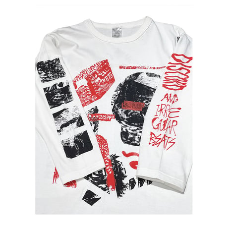 【PRIMITIVE MENTAL LANDSCAPE】MULTI PRINT 3/4 S BASEBALL T-SHIRT