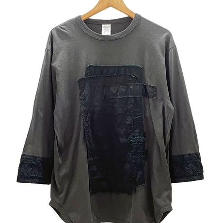 【UNTITLED】PATCHWORK 3/4 S BASEBALL T-SHIRT