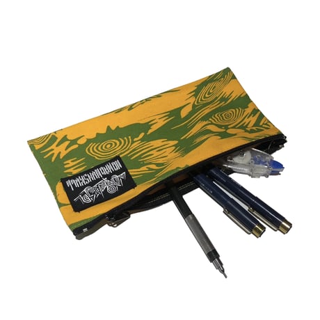 Pen case / plant (yellow×green)