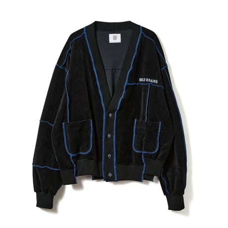 GRID SWITCH CARDIGAN / black