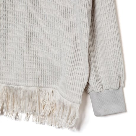 FRINGE CARDIGAN / white