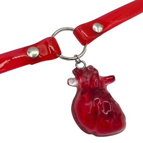 Heart clear Choker