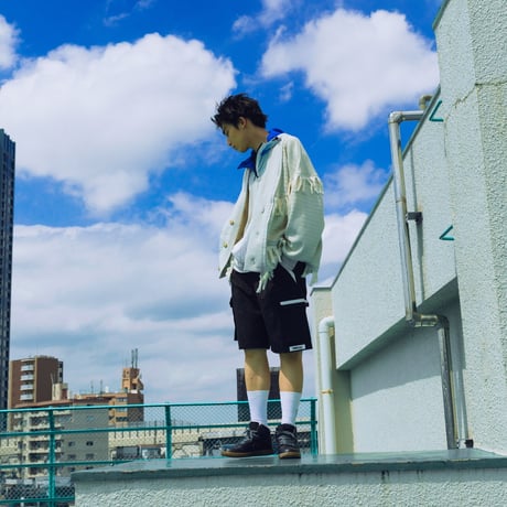 CARGO SHORT PANTS / black