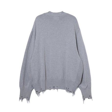 FAUX SWEATSHIRT KNIT / gray