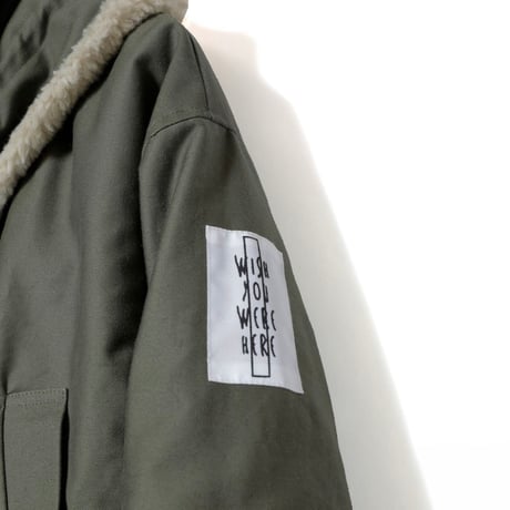 BOA STAND COLLAR COAT / green