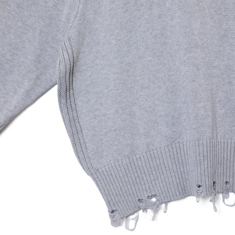 FAUX SWEATSHIRT KNIT / gray