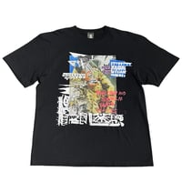 “dib” ONE-OFF COLLAGE T-SHIRTS / black