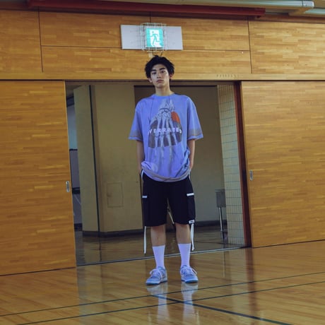 "ONE BY ONE" FULL PRINT TEE / gray