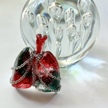Bondage lungs necklace