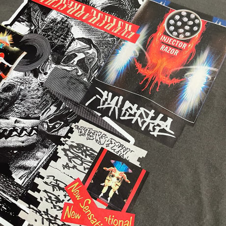 【dib】 Digital Collage Graphic T-shirt “INJECT THE HYPE”