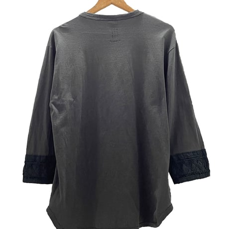 【UNTITLED】PATCHWORK 3/4 S BASEBALL T-SHIRT