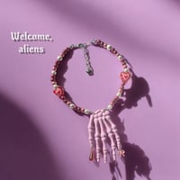 Lovely Skelton’s hand necklace