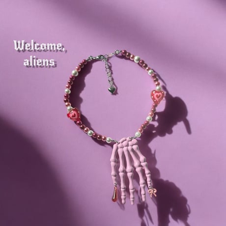 Lovely Skelton’s hand necklace