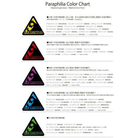 Paraphilia Color Chart / Red