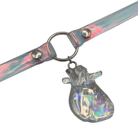 Heart clear Choker