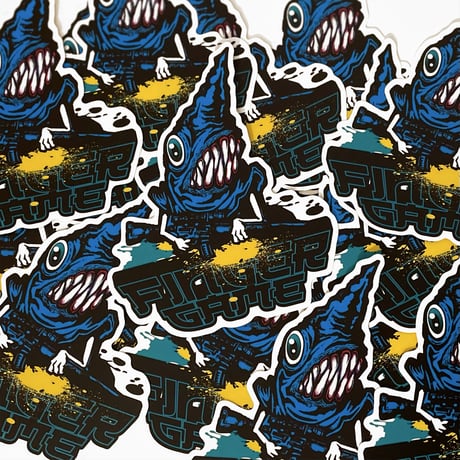 Finger game Sticker(青)
