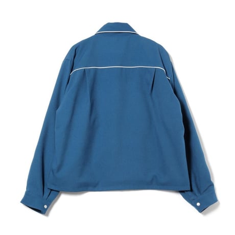 LINE ZIP JACKET / blue