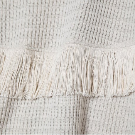 FRINGE CARDIGAN / white