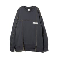 GRID SWITCHING SWEAT P/O / charcoal