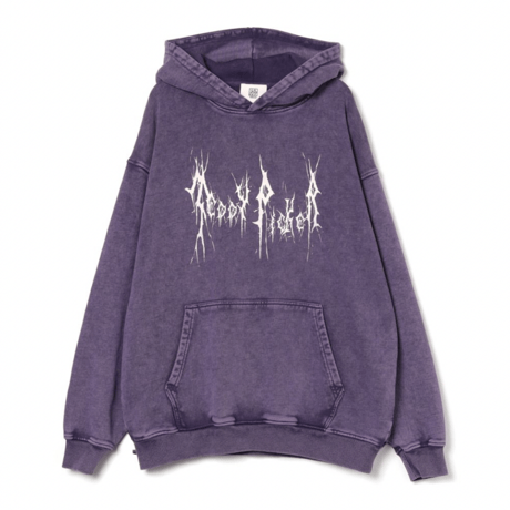 "TP" WASHED HOODIE / purple
