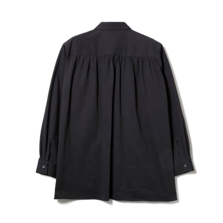 ONE SIDE FLAP SHIRT / black