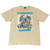 “dib” ONE-OFF COLLAGE T-SHIRTS / beige