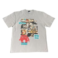 “dib” ONE-OFF COLLAGE T-SHIRTS / gray