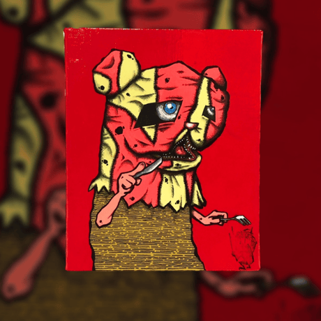 キレイに喰うくま