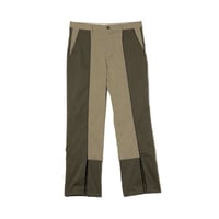 PANEL FRONT SLIT PANTS / beige