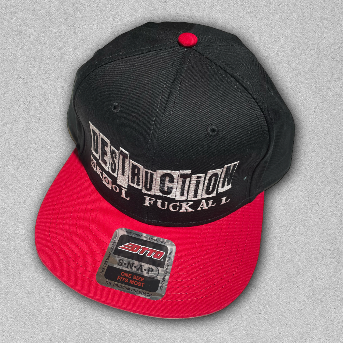 DESTRUCTION cap (red×black) | dolor