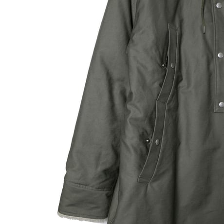 BOA STAND COLLAR COAT / green