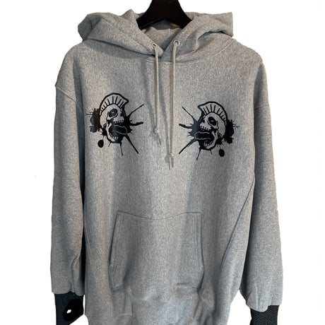 double skull hoodie