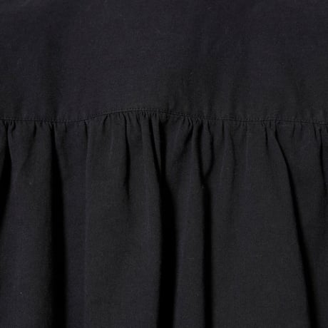 ONE SIDE FLAP SHIRT / black
