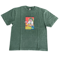 YUBISUKE CHUDOKU TEE (WASHED BODY) / GREEN
