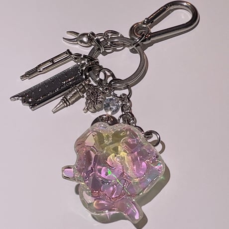 Jangly Organ Keychain/腸(intestines)　aurora