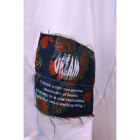 patch &silk screen T-shirt 22-06-03(D)