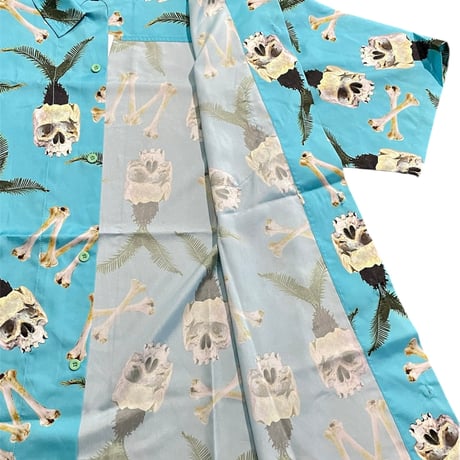 MxMxM SOTETSU SKULL SHIRT / BLUE