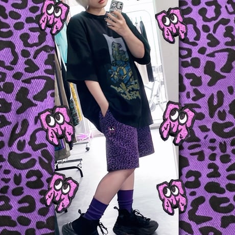 ANIMAL MOSH SHORTS / PURPLE