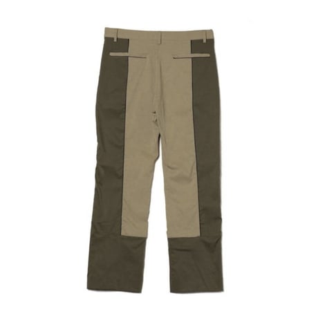 PANEL FRONT SLIT PANTS / beige