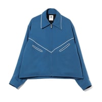 LINE ZIP JACKET / blue