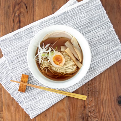 【昔懐かしの中華そばセット】全卵入り醤油系細麺＋昔ながらの醤油ラーメンスープ