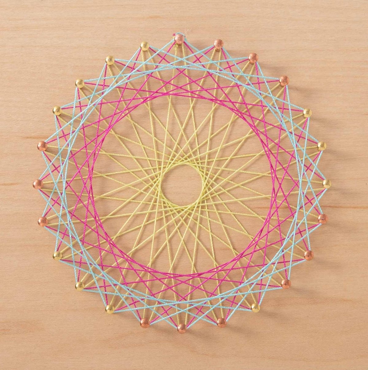 円形 <24ピン> 12㎝×12㎝穴あけ板 | Itokake Mandala